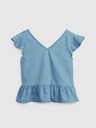 GAP Top din bumbac peplum pentru copii GAP