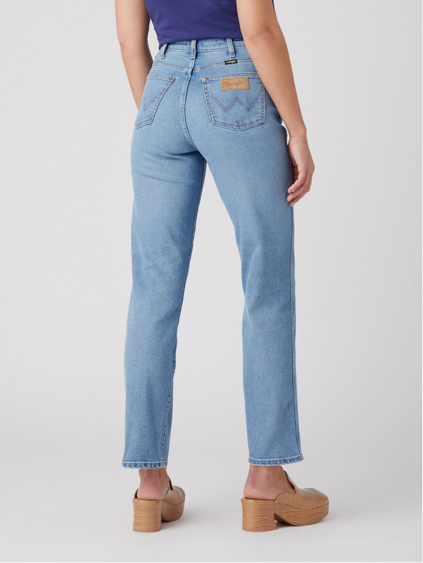 Wrangler Blugi cu croială dreaptă albastru deschis pentru femei Wrangler