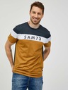 Sam 73 Tricou bărbătesc gri-maroniu SAM 73 Kavix