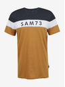 Sam 73 Tricou bărbătesc gri-maroniu SAM 73 Kavix