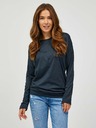 Sam 73 Tricou de bază negru cu mânecă lungă pentru femei SAM 73 Azuka