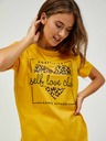 Sam 73 Tricou muștar pentru femei SAM 73 Inathi