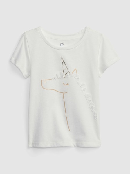 GAP Baby tricou cu unicorn GAP