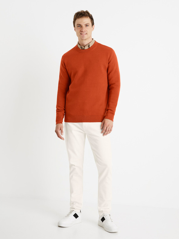 Celio Pulover basic pentru bărbați Brick Celio Beclo