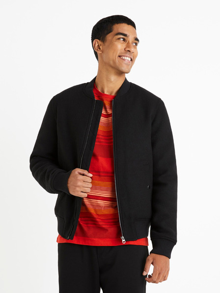 Celio Bomber negru pentru bărbați Celio Cubeauty