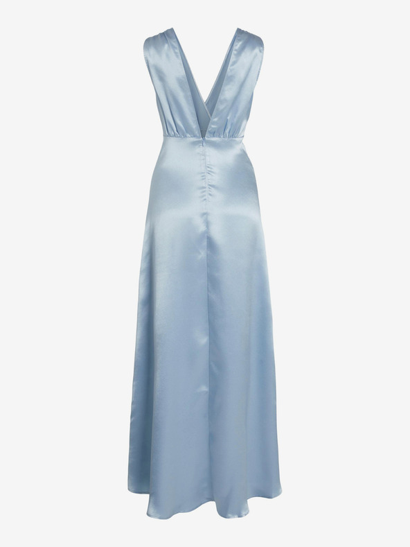 Vila Rochie maxi din satin albastru deschis pentru femei VILA Sittas