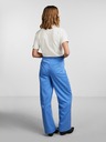 Pieces Pantaloni cu picior larg pentru femei, albastru Pieces Thelma