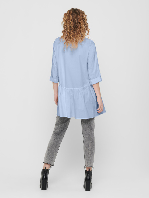 ONLY Rochie cămașă albastru deschis pentru femei ONLY Ditte