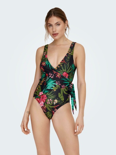 ONLY Costum de baie dintr-o singură piesă pentru femei, negru, cu model ONLY Julie