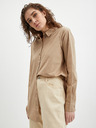Pieces Blugi cu picior larg pentru femei Cream Pieces Holly