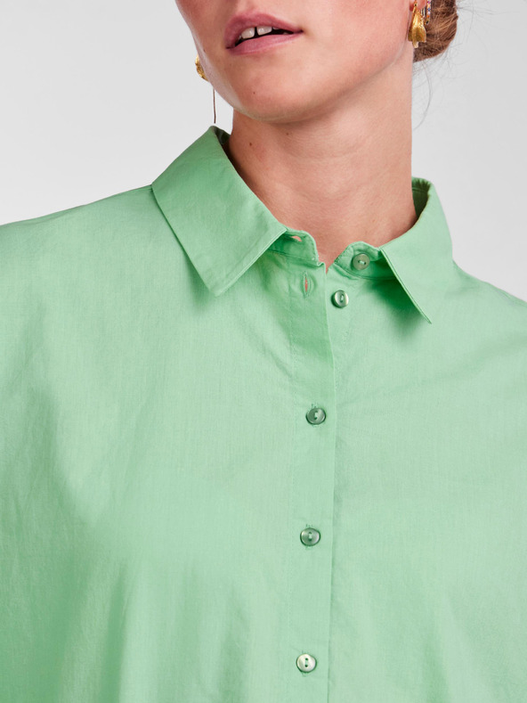 Pieces Tricou verde deschis pentru femei Pieces Tanne