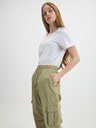 Noisy May Pantaloni de trening kaki pentru femei Noisy May Kirby