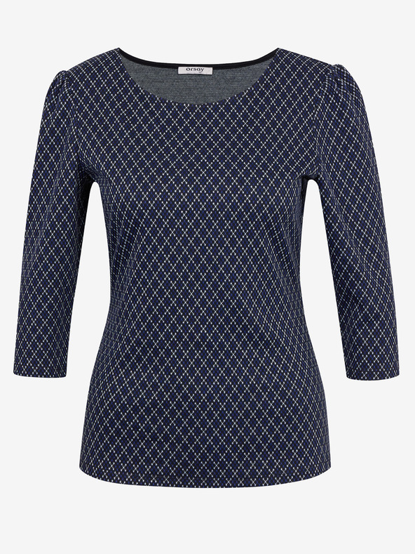 Orsay Bluză de damă albastru închis cu model ORSAY