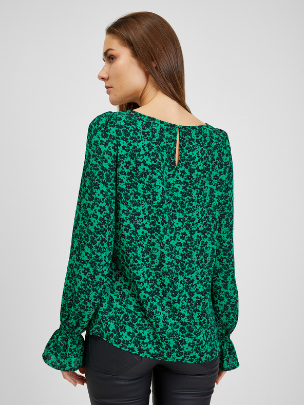 Orsay Bluză florală damă negru-verde ORSAY