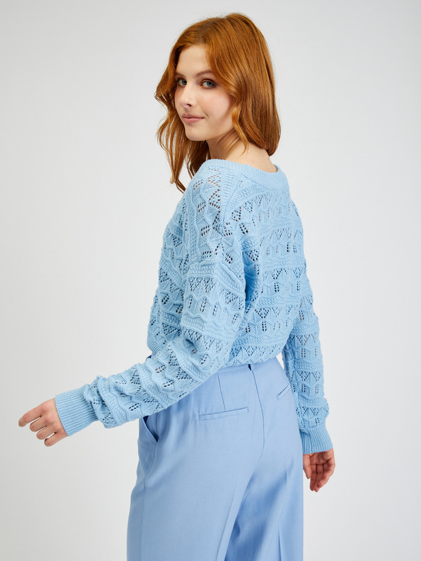 Orsay Cardigan de damă albastru deschis cu model ORSAY