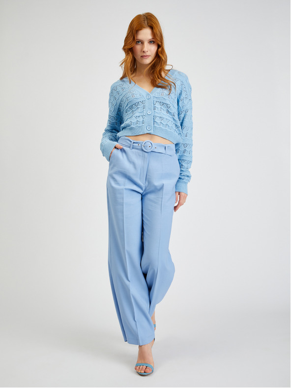 Orsay Cardigan de damă albastru deschis cu model ORSAY