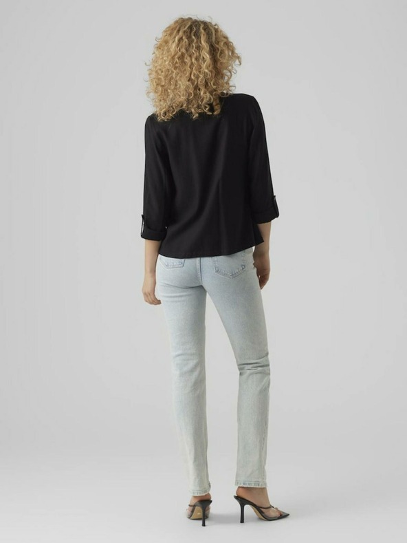 Vero Moda Jachetă neagră cu in pentru femei VERO MODA Jesmilo