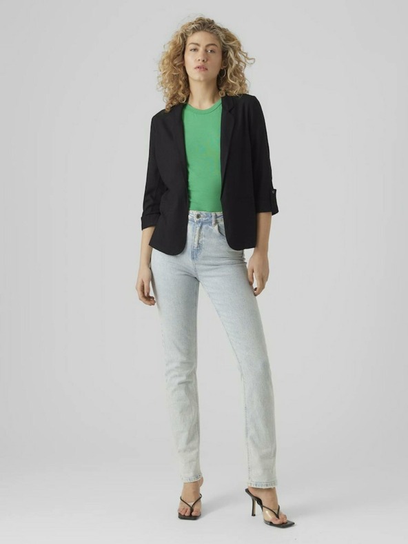 Vero Moda Jachetă neagră cu in pentru femei VERO MODA Jesmilo