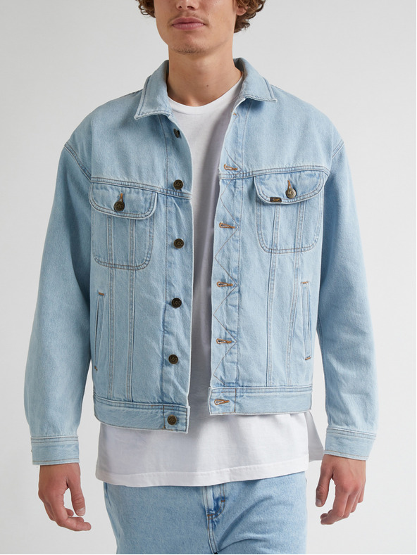 Lee Jachetă Denim Lee Light Blue pentru bărbați