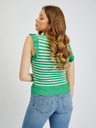 Orsay Bluză de damă în dungi alb-verde ORSAY