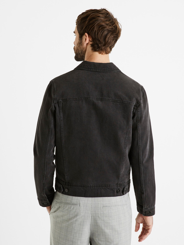 Celio Jachetă din denim neagră pentru bărbați Celio Dudens