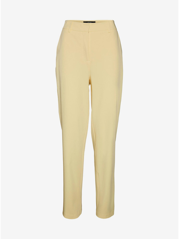 Vero Moda Pantaloni pentru femei VERO MODA Zelda galben deschis