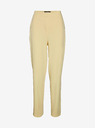 Vero Moda Pantaloni pentru femei VERO MODA Zelda galben deschis
