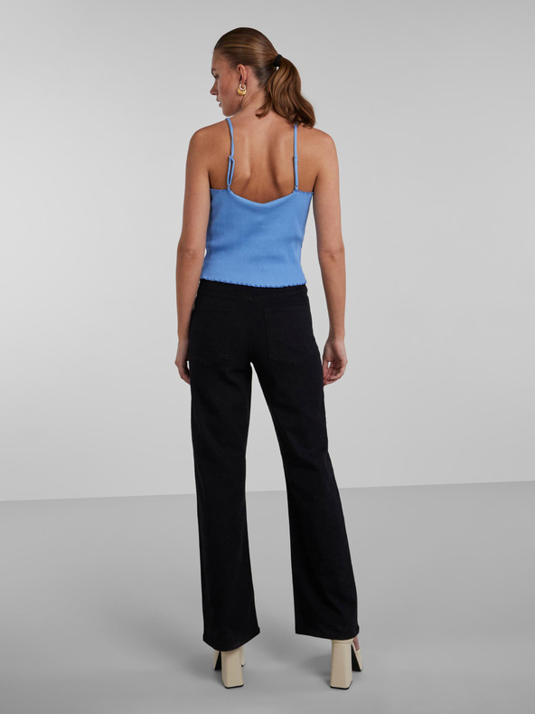 Pieces Top albastru pentru femei Pieces Nukisa