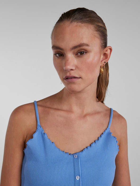 Pieces Top albastru pentru femei Pieces Nukisa