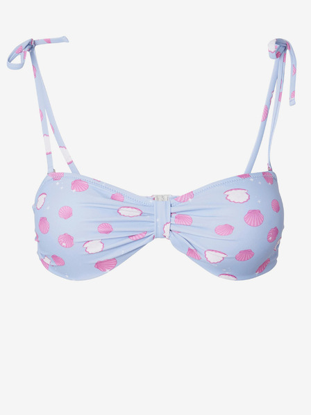 Pieces Albastru deschis Top de bikini cu model pentru femei Pieces Bonna