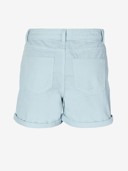 Noisy May Pantaloni scurți din denim albastru deschis pentru femei Noisy May Smiley