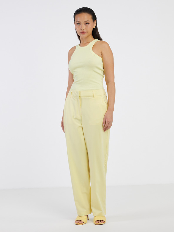 Noisy May Tricou de bază galben deschis pentru femei Noisy May