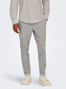 ONLY & SONS Pantaloni bărbătești gri deschis cu dungi și lenjerie ONLY & SONS Linus