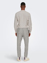 ONLY & SONS Pantaloni bărbătești gri deschis cu dungi și lenjerie ONLY & SONS Linus