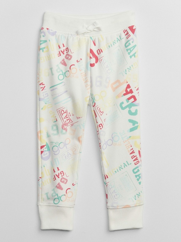 GAP Baby pantaloni de trening cu logo GAP
