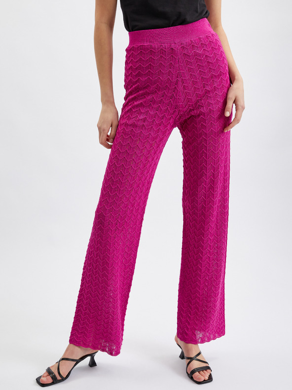 Orsay Pantaloni de damă roz ORSAY