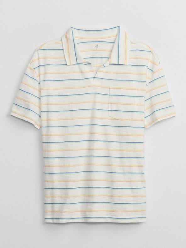 GAP Tricou polo în dungi pentru copii GAP
