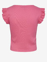 Pieces Tricou crop top roz pentru femei Pieces Tegan