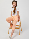 Sam 73 Pantaloni de trening trei sferturi pentru fete de culoare caise SAM73 Rudolph