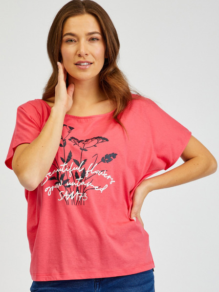 Sam 73 SAM73 Coral tricou imprimat pentru femei Circinus