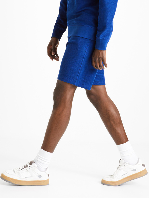 Celio Pantaloni scurți de trening pentru bărbați albastru închis Celio Doreverse