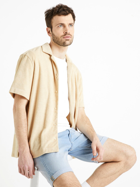 Celio Tricou bej pentru bărbați Celio Dabob