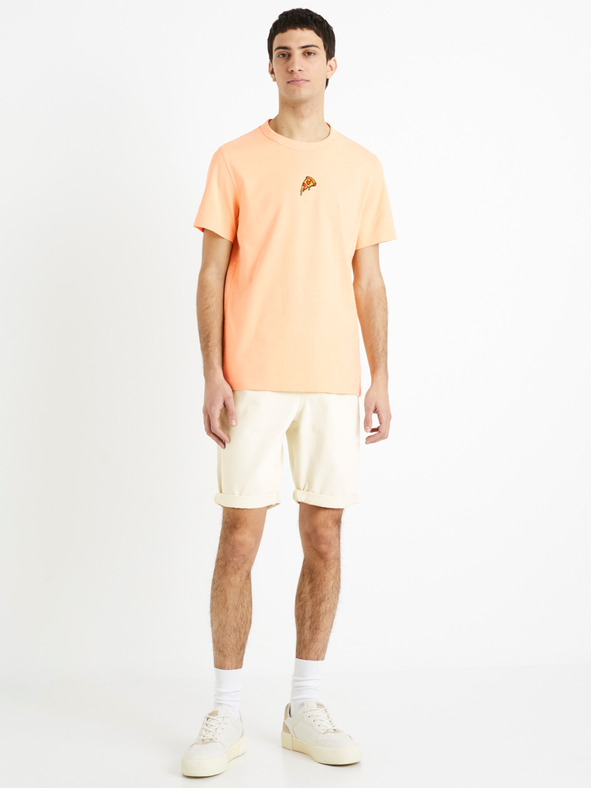 Celio Pantaloni scurți din denim crem pentru bărbați Celio Dojogdenbm