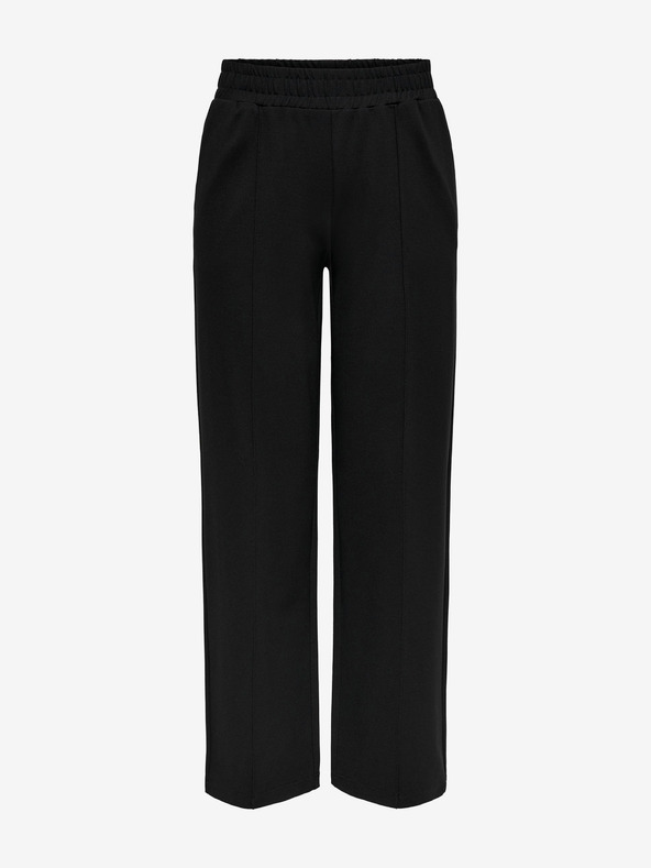 ONLY Pantaloni negri cu picior larg pentru femei ONLY Pop