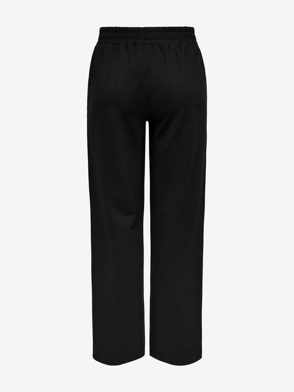 ONLY Pantaloni negri cu picior larg pentru femei ONLY Pop