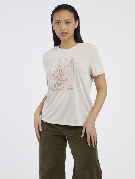 ONLY Tricou bej pentru femei ONLY Free