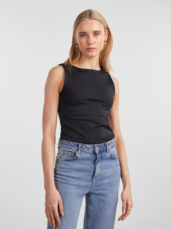 Pieces Body de bază negru pentru femei Pieces Neja