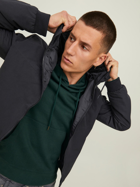 Jack & Jones Jachetă ușoară pentru bărbați Jack & Jones Rush neagră