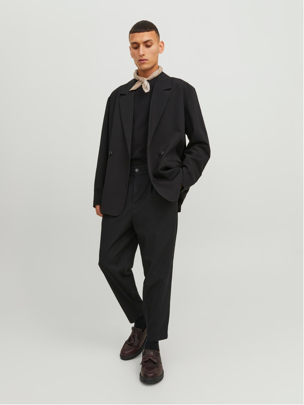 Jack & Jones Pantaloni cropped Jack & Jones Karl negri pentru bărbați
