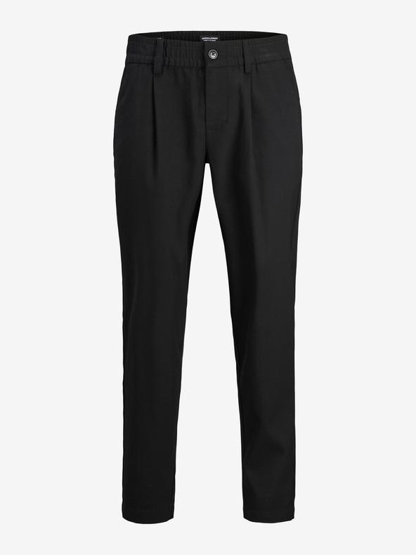 Jack & Jones Pantaloni cropped Jack & Jones Karl negri pentru bărbați